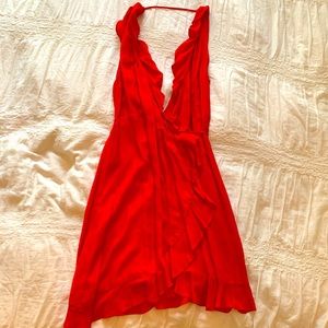 Honey Belle Red Wrap Dress
